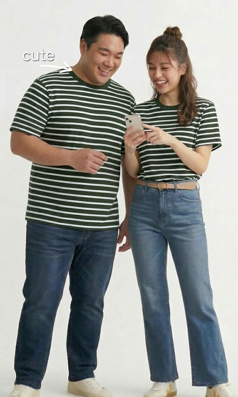 เสื้อยืด ริ้วเล็ก มินิ