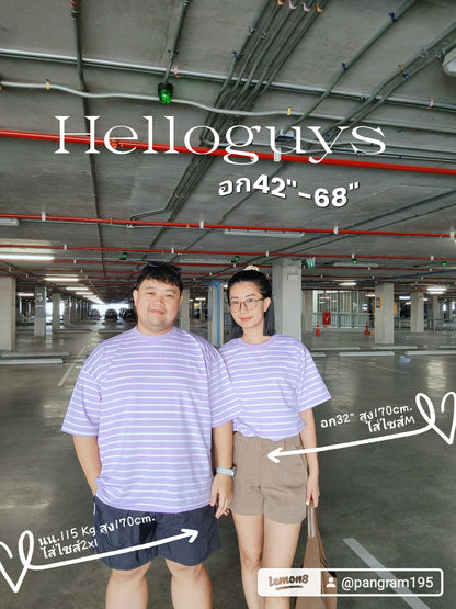 เสื้อยืด ริ้วเล็ก มินิ