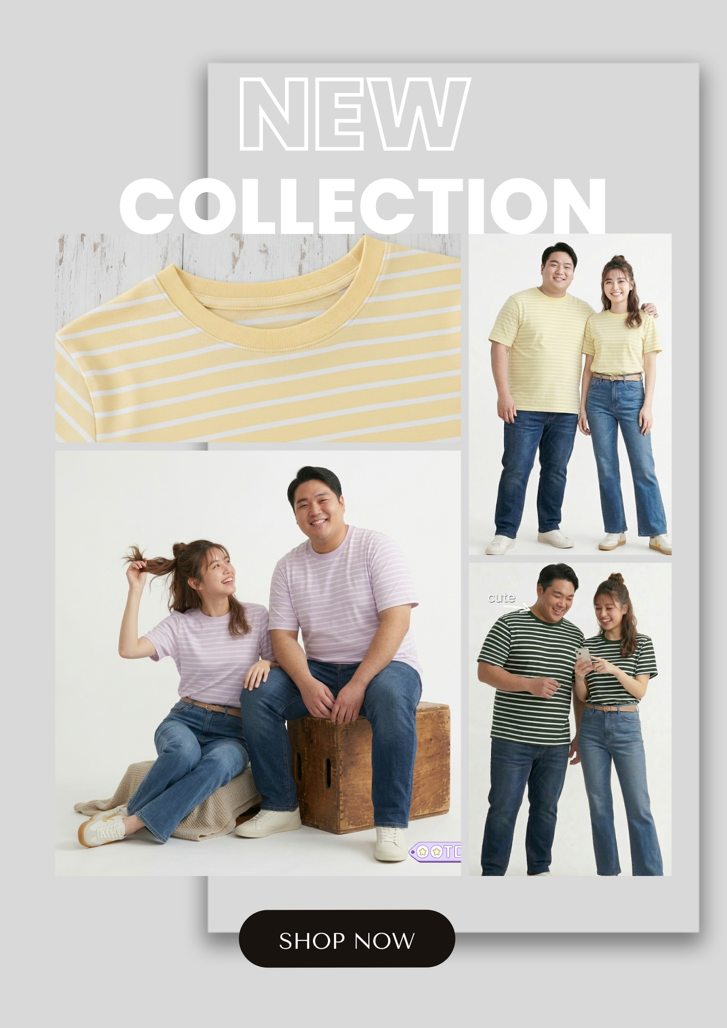 เสื้อยืด ริ้วเล็ก มินิ
