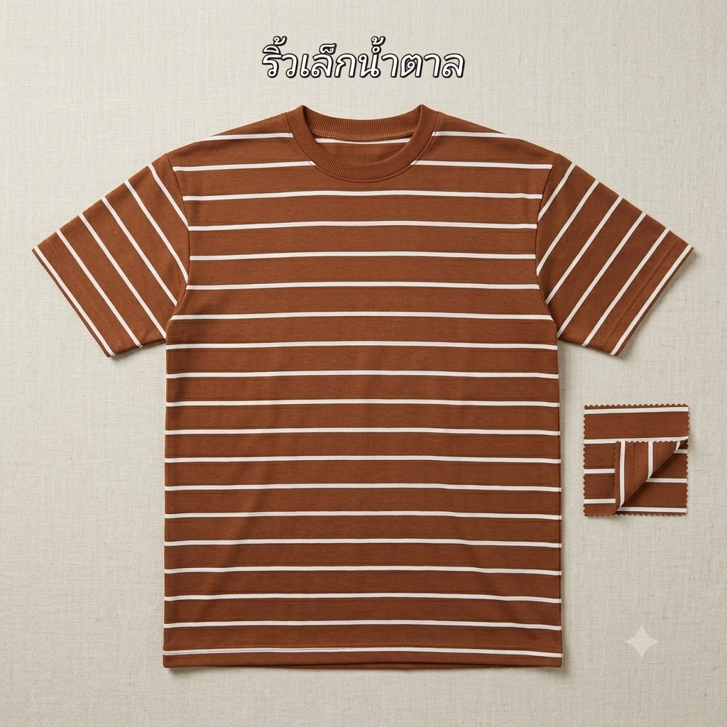 เสื้อยิด ริ้วเล็ก