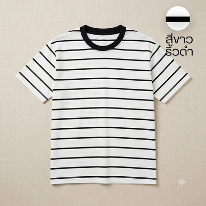 เสื้อยิด ริ้วเล็ก