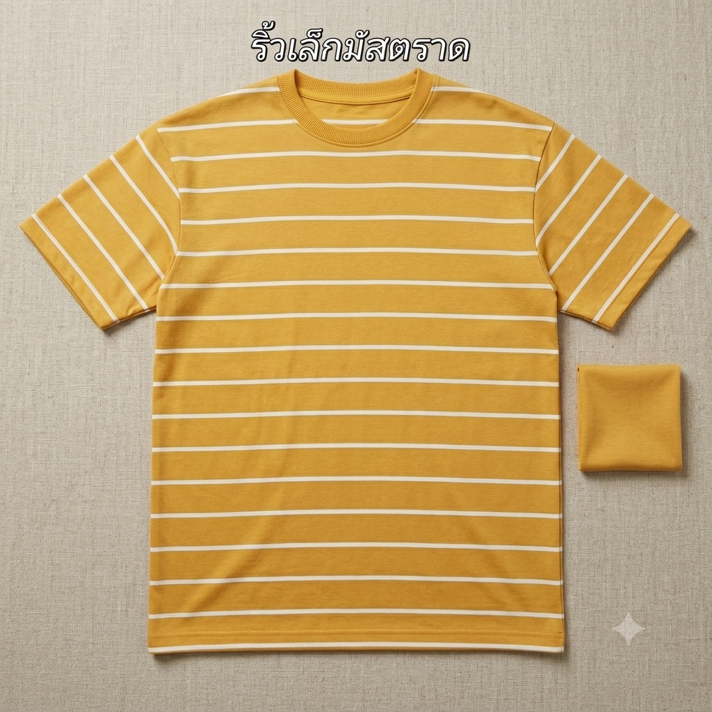 เสื้อยิด ริ้วเล็ก