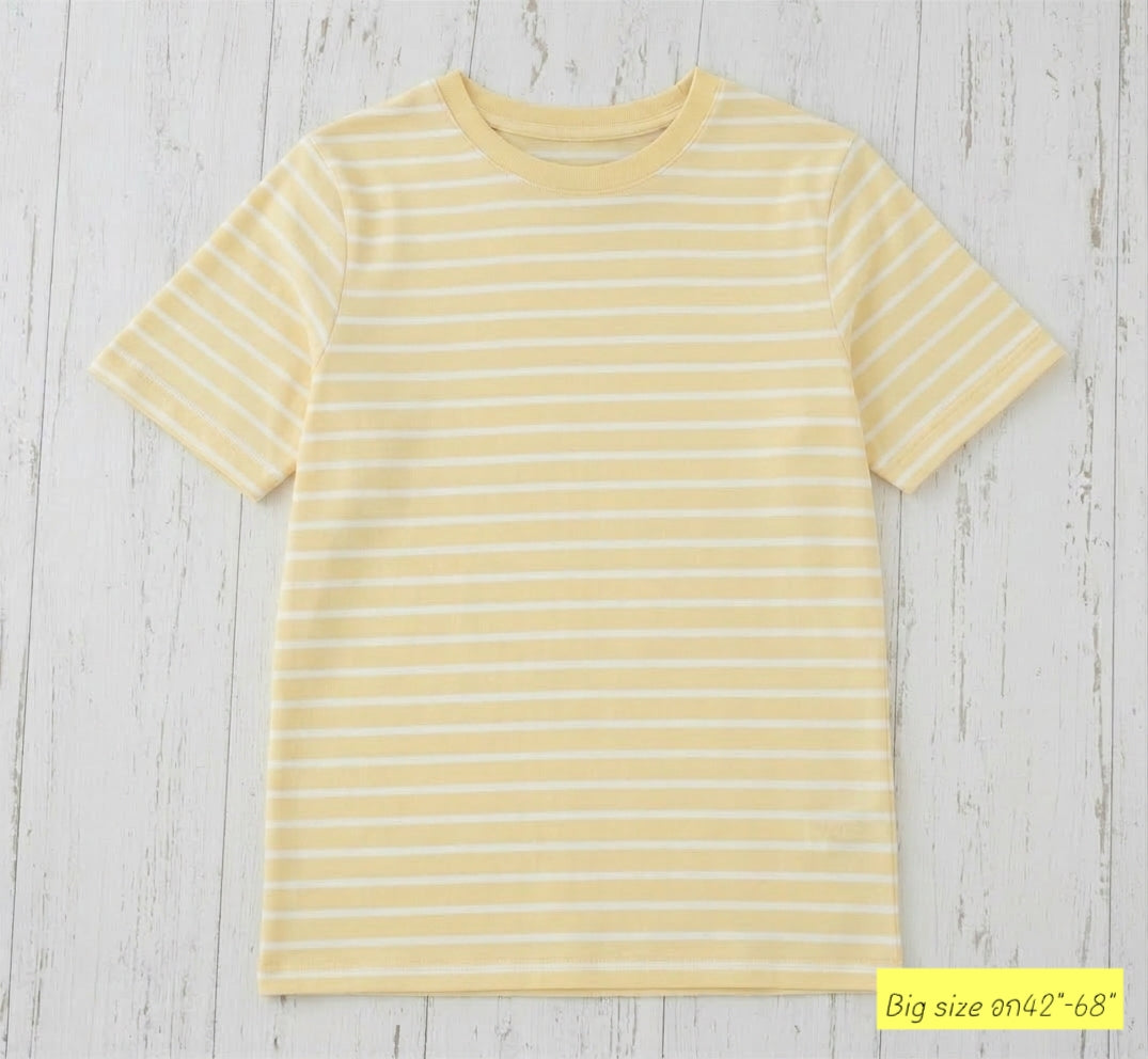 เสื้อยืด ริ้วเล็ก มินิ