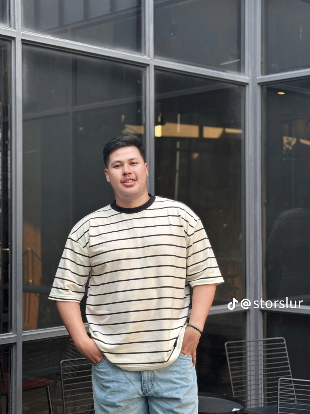 เสื้อยิด ริ้วเล็ก